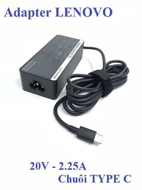 Adapter Apower for LENOVO 20V-2.25A Đầu TYPE-C (Kèm dây nguồn, Box)