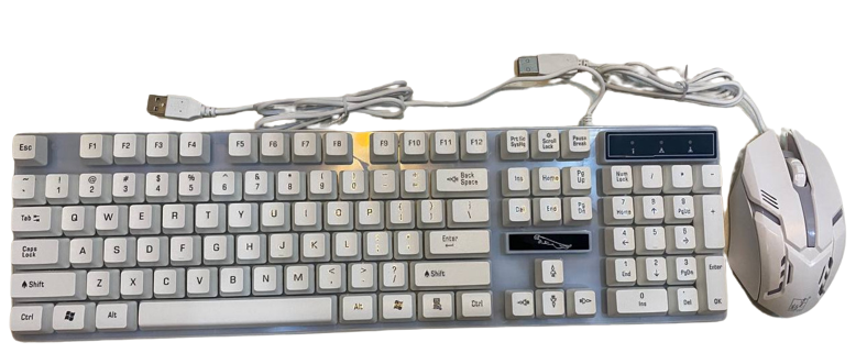 Combo Keyboard + Mouse G21B White LED USB Giả cơ