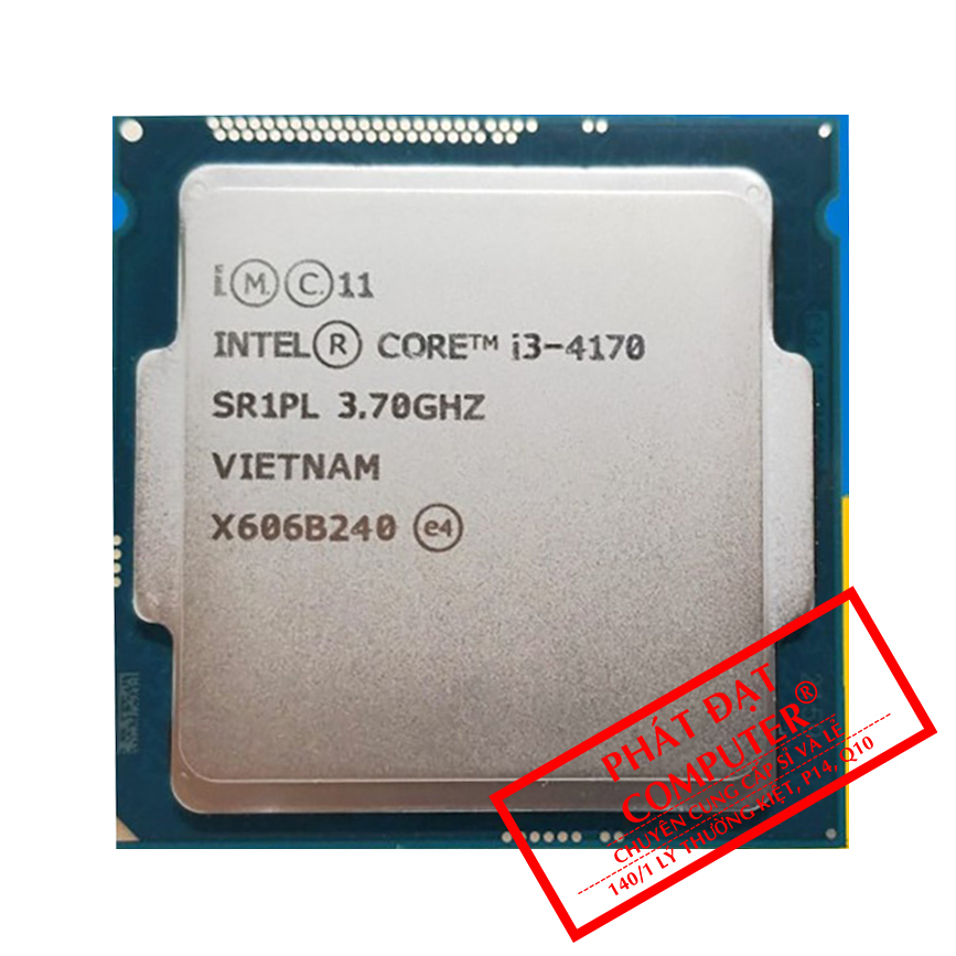 CPU SK 1150 Intel Core i3-4170 Tray (3.7GHz, 2 nhân, 4 luồng, 3MB, 54W)