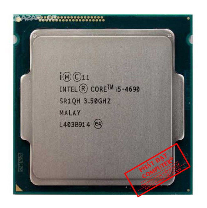 CPU SK 1150 Intel Core i5-4690 Tray (3.5GHz up to 3.9GHz, 4 nhân, 4 luồng, 6MB, 84W)