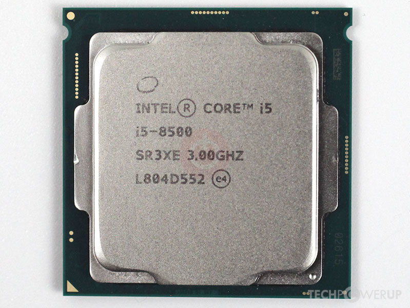 CPU SK 1151v2 Intel Core i5-8500 Tray (3.0GHz up to 4.1GHz, 6 nhân, 6 luồng, 9MB, 65W)