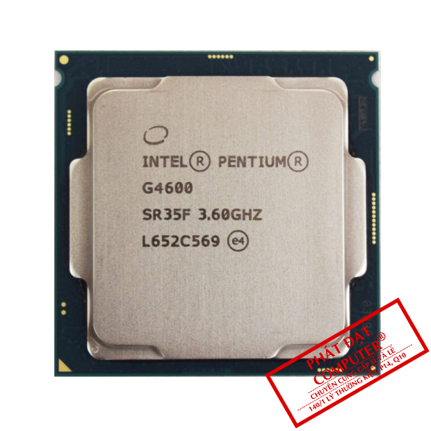 CPU SK 1151v1 Intel Pentium G4600 Tray (3.6GHz, 2 nhân, 4 luồng, 3MB, 51W)