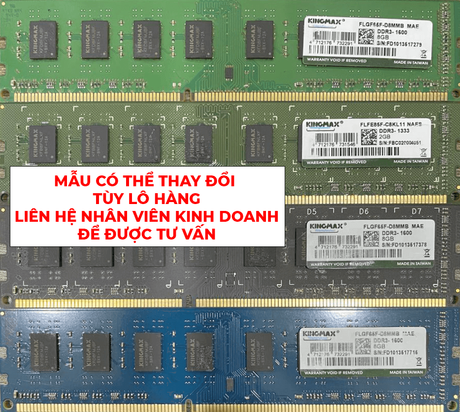 DDR3 PC 8G/1600 KINGMAX New Công ty (Box)
