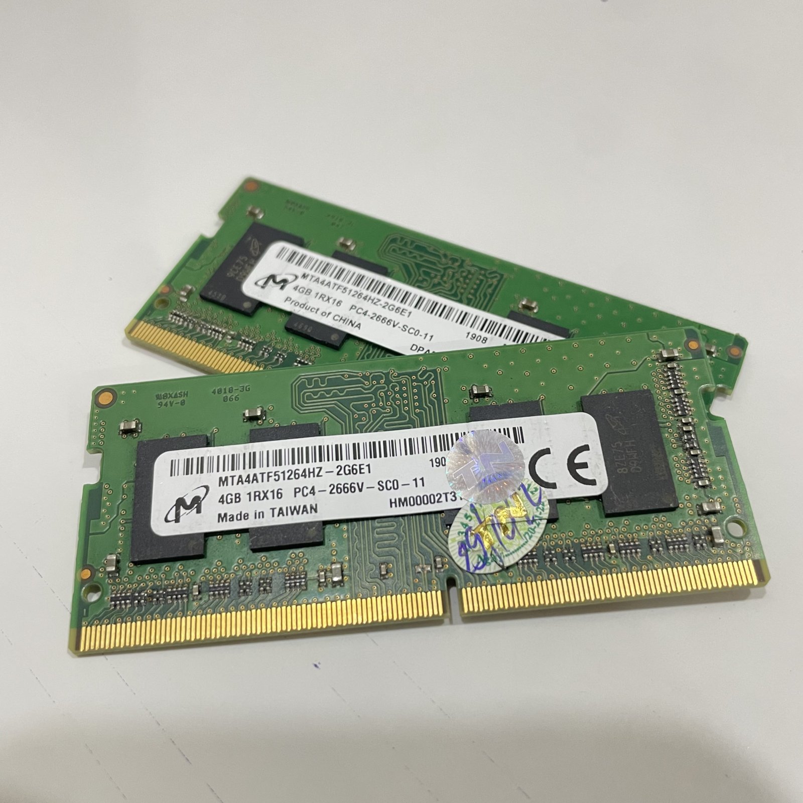 DDR4 LAPTOP 4G/2666 HYNIX/SAMSUNG/MICRON/KINGSTON... Tháo máy (No box)