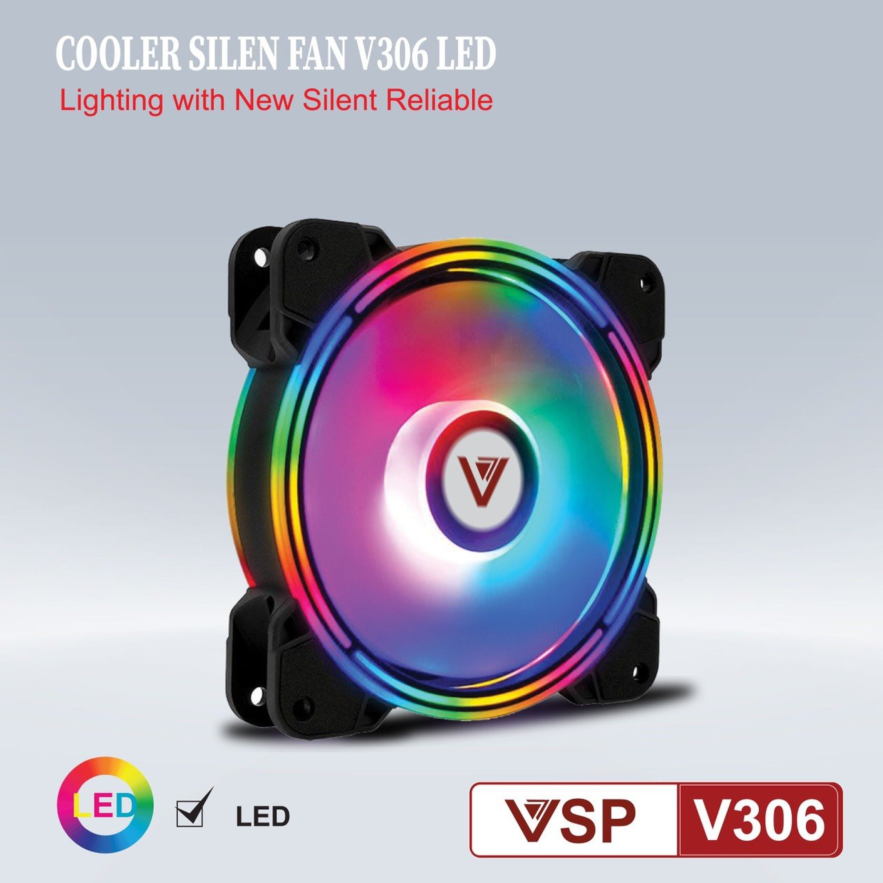Fan case VSP V306 Led RGB 12cm