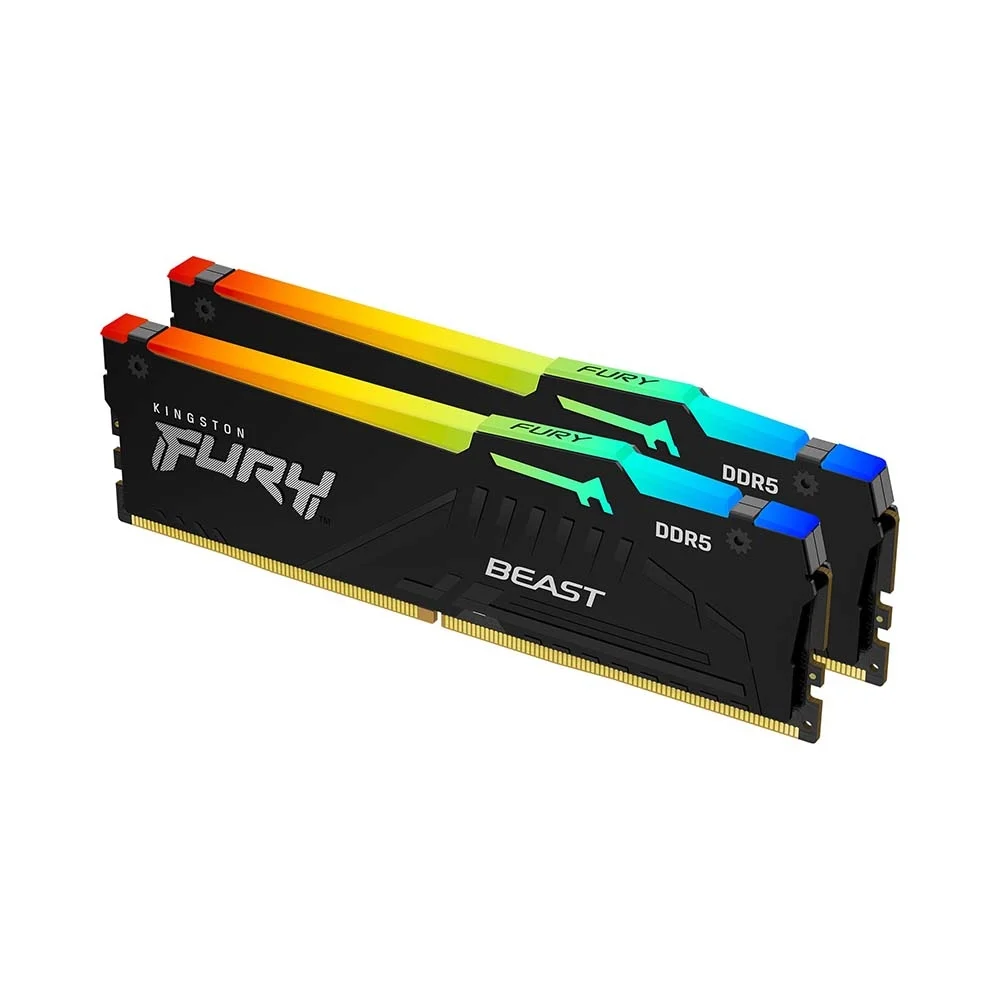 KIT DDR5 PC 32G/5200 (2x16G) KINGSTON FURY BEAST RGB Chính hãng