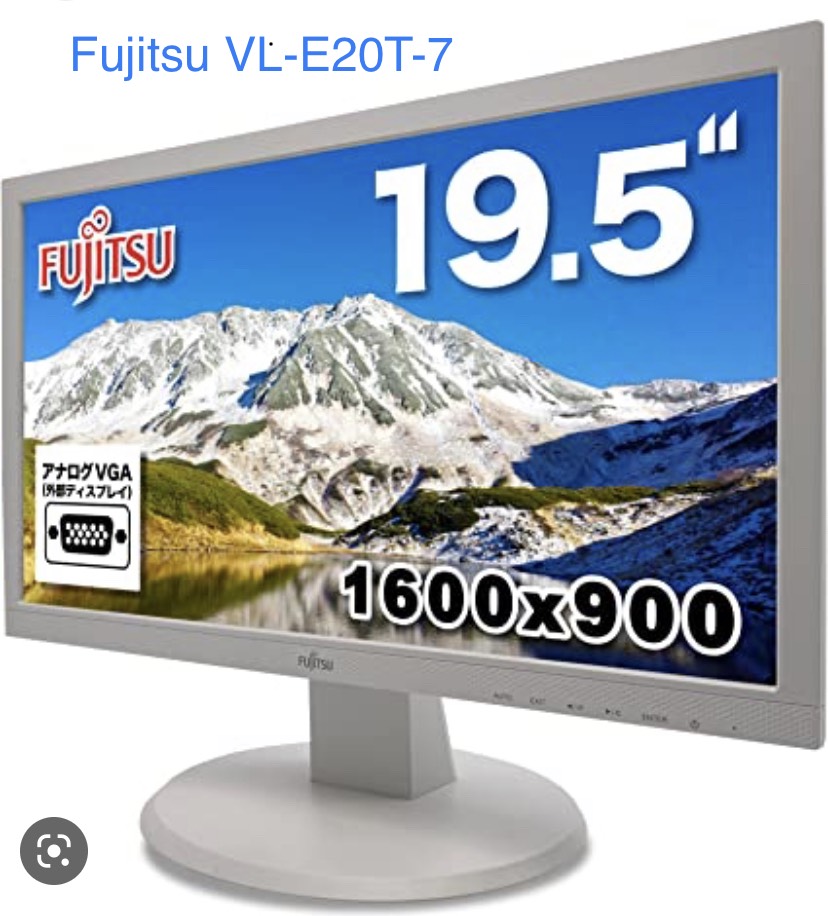 LCD RN 20' FUJITSU VVL-E20T-7 Wide White Box Renew (IPS - VGA, DVI 24+1, 1600x900, 60Hz, Kèm cáp VGA, Treo tường, Chuyên đồ họa)