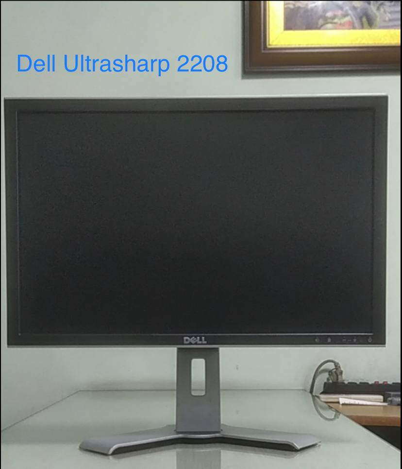 LCD RN 22' DELL 2208WFP Ultrasharp Wide Cũ NoBox (TN - VGA, DVI 24+1, 1680x1050, 60Hz, Treo tường, Kèm chân, Ko kèm phụ kiện)