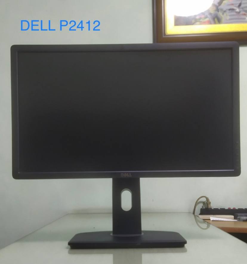 LCD RN 24' DELL P2412H Wide Cũ NoBox (TN - VGA, DVI 24+1, 1920x1080, 60Hz, Treo tường, Kèm chân, Ko kèm phụ kiện)