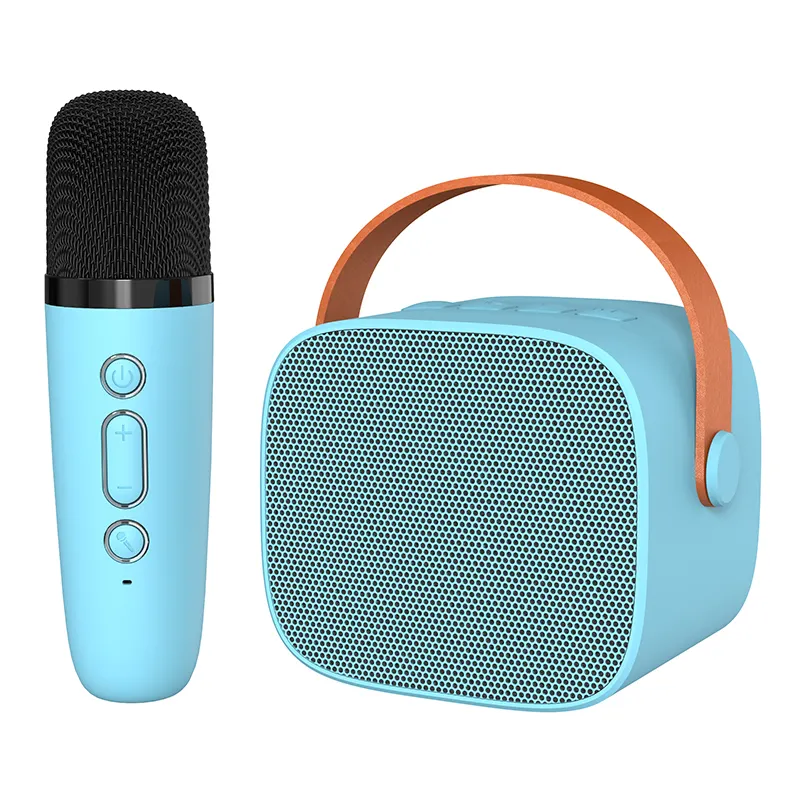 Loa Karaoke Bluetooth K1 Blue (13W, AUX, Có khe thẻ nhớ, kèm mic)