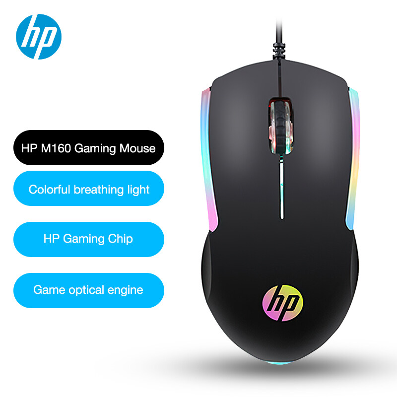 Mouse có dây HP M160 LED RGB USB Công ty KCC