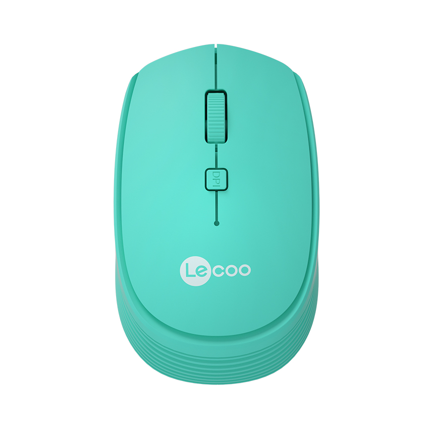 Mouse ko dây LECOO WS202 Mint Chính hãng (Có pin, 1xAA)