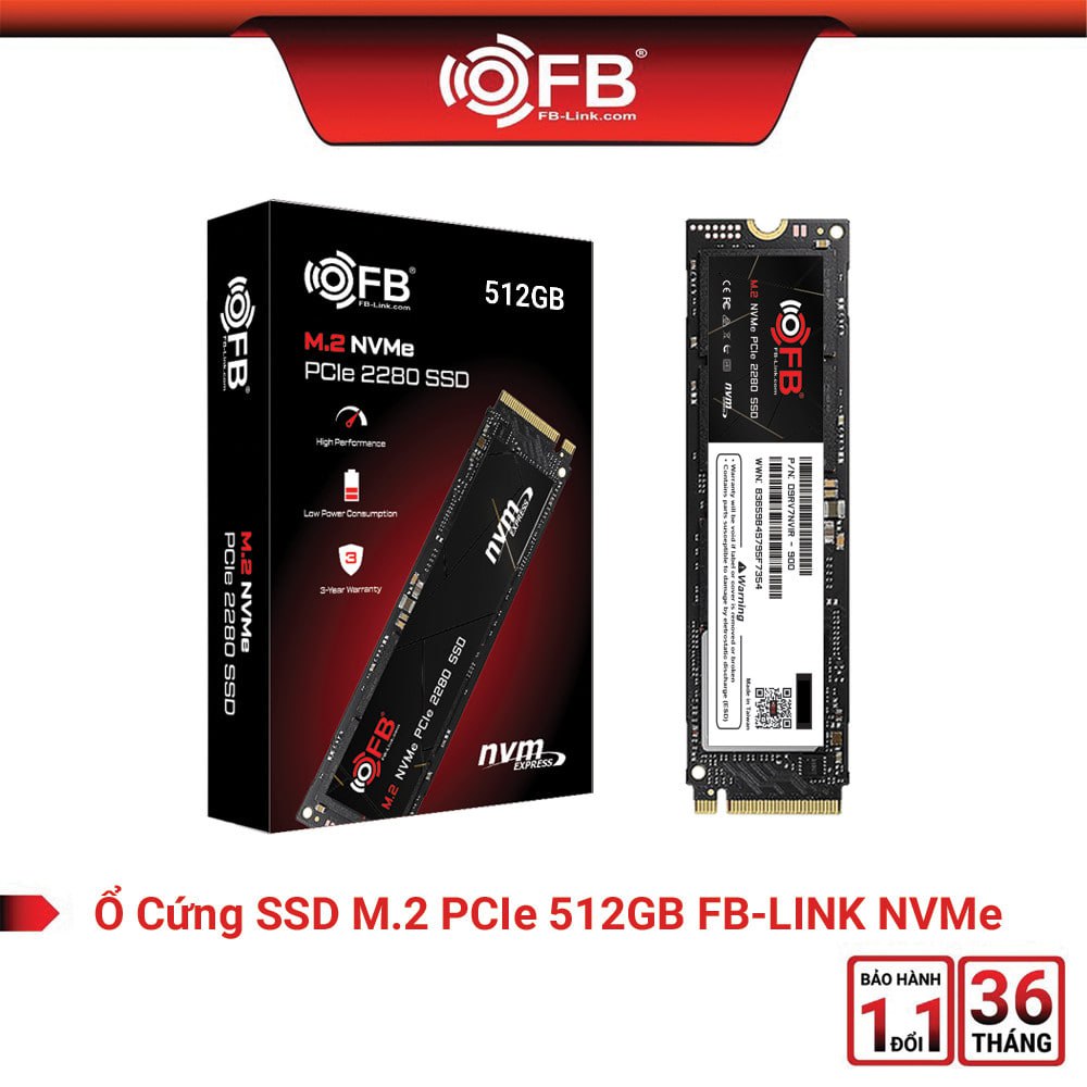 SSD M.2 PCIe 512G FB-Link NVMe Gen3x4 Chính hãng