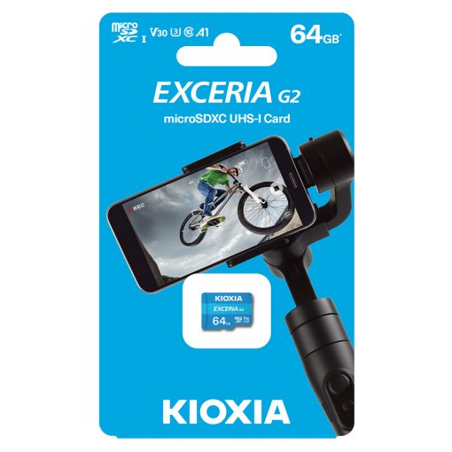 Thẻ nhớ MicroSD 64G KIOXIA EXCERIA G2 Box Class10 V30 U3 100MB/s Chính hãng