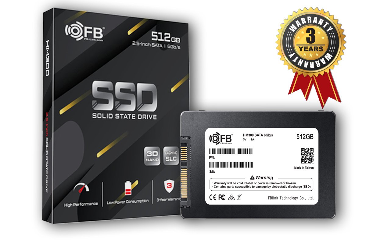 SSD 512G FB-LINK HM300 Chính hãng (THAY THẾ CHO 500G SAMSUNG 870 EVO, 512G VSPTECH 860G TẠM HẾT)