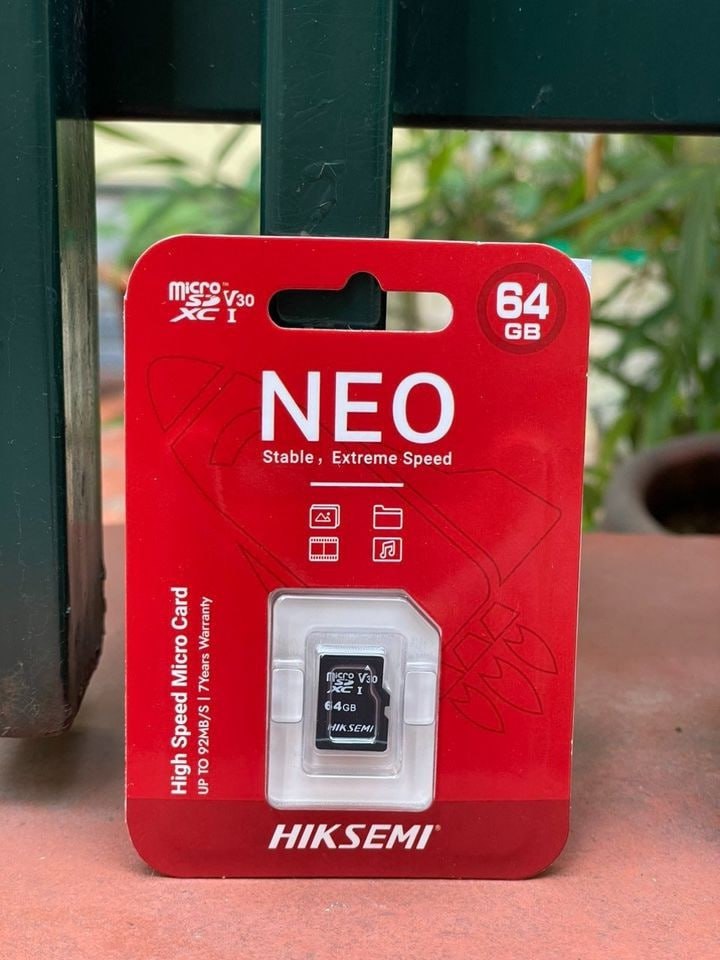 Thẻ nhớ MicroSD 64G HIKSEMI NEO HS-TF-C1 Box Class10 V30 Chính hãng (THAY THẾ CHO 64G SAMSUNG CTY TẠM HẾT)