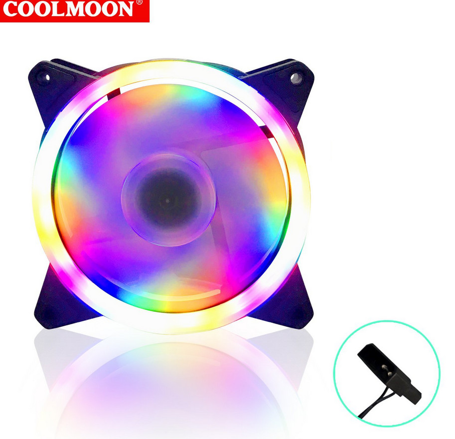 Fan case 12cm COOLMOON S2 LED