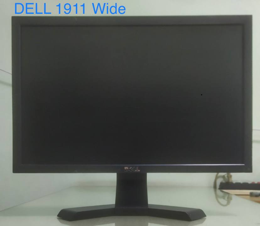 LCD RN 19' DELL 1911 Wide Cũ NoBox (TN - VGA, DVI 24+1, 1440x900, 60Hz, Treo tường, BH 1T, Kèm chân, Ko kèm phụ kiện)