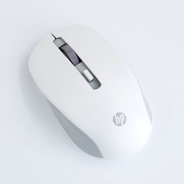 Mouse ko dây HP S1000 PLUS White Chính hãng (Có pin, công tắc)