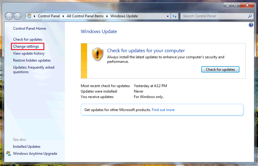 Làm Cách Nào Để Khắc Phục Lỗi Không Update Được Win 7?