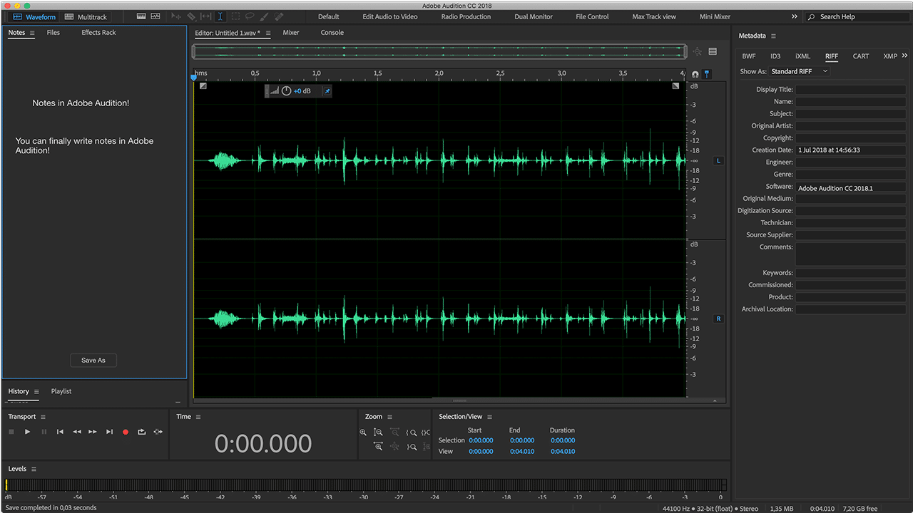 Adobe Audition - Giúp Người Dùng Xử Lý Âm Thanh Chuyên Nghiệp