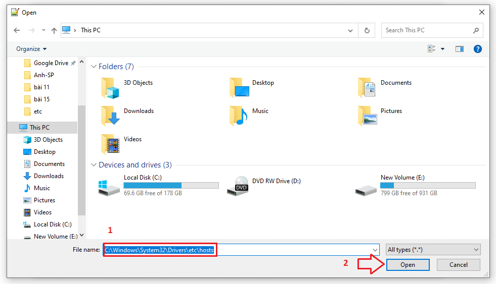 Cách Chỉnh Sửa File Host Trên Win 10, 7