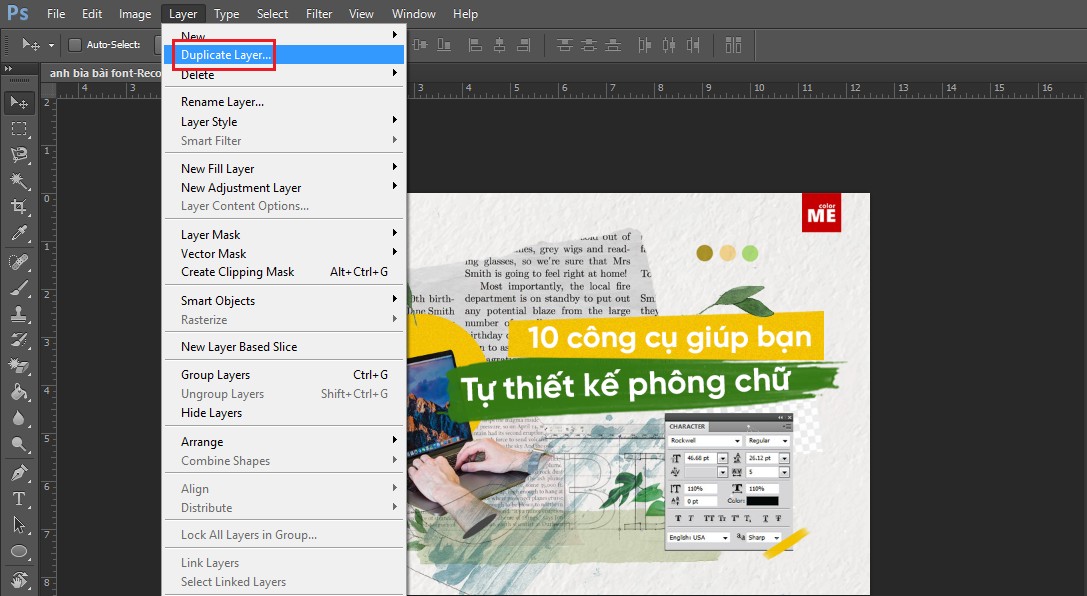 Cách Copy Layer Cực Nhanh Trong Photoshop Không Thể Bỏ Qua