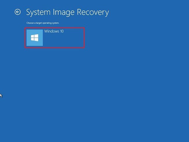 Hướng dẫn khôi phục dữ liệu máy tính Windows 10 bằng công cụ System Image