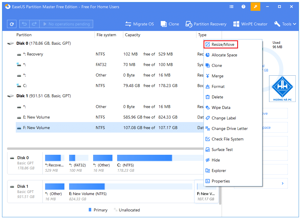 Cách Chia Ổ Cứng Không Mất Dữ Liệu Trên Windows