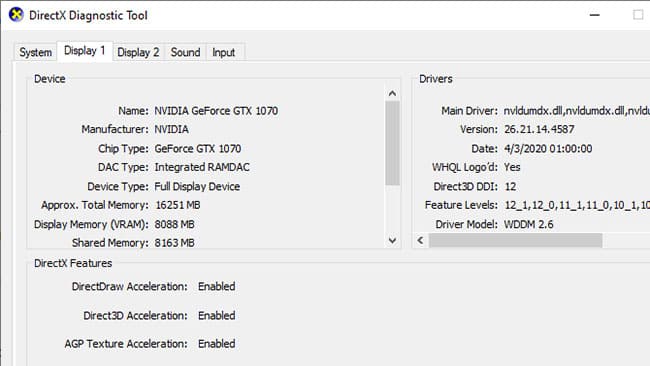 Cập nhật driver GPU