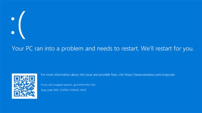 Lỗi "Your PC Ran Into a Problem and Needs to Restart"