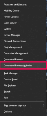 command prompt