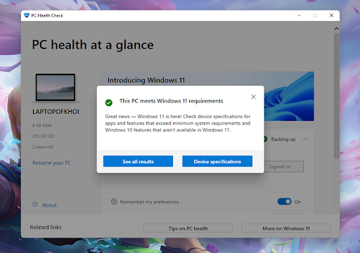 Download Windows PC Health Check Hướng Dẫn Chi Tiết Từng Bước