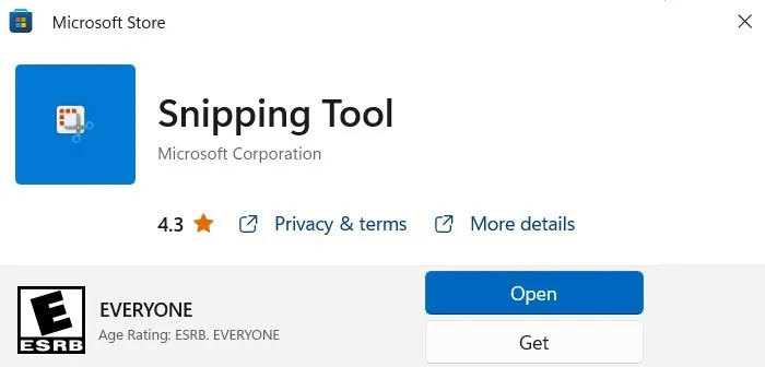 Cài đặt lại ứng dụng từ Microsoft Store 