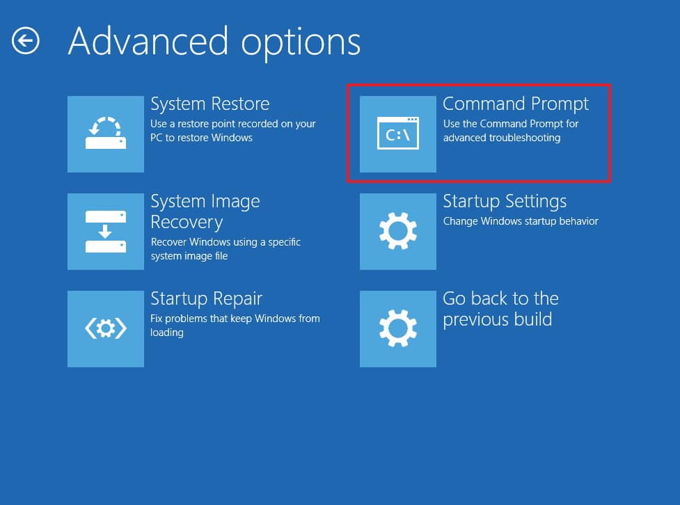 Click chọn Command Prompt