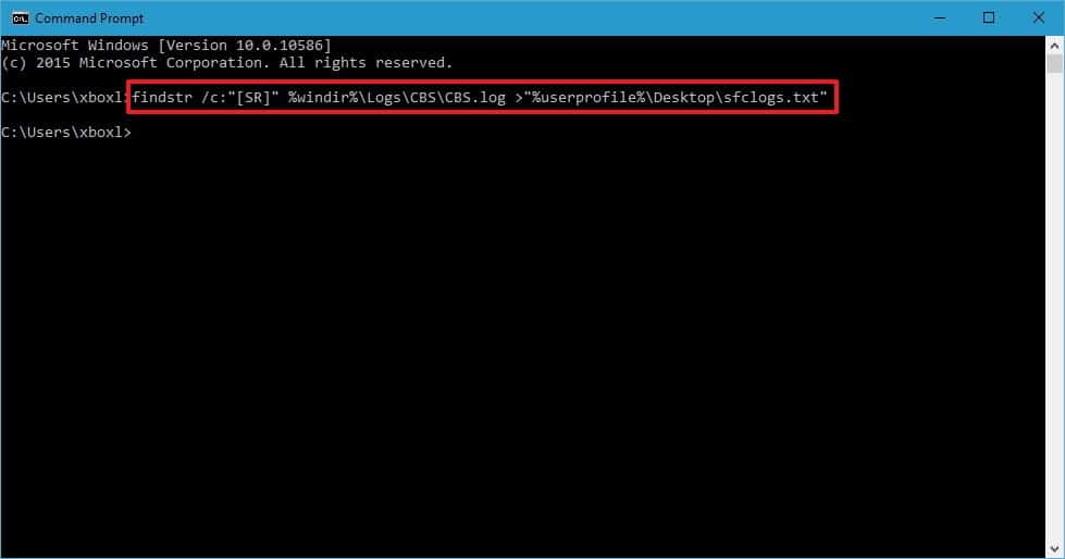 Nhập lệnh vào Command Prompt