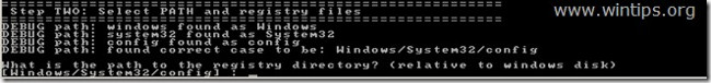 Tại mục Step TWO, bạn phải chỉ định đường dẫn Registry