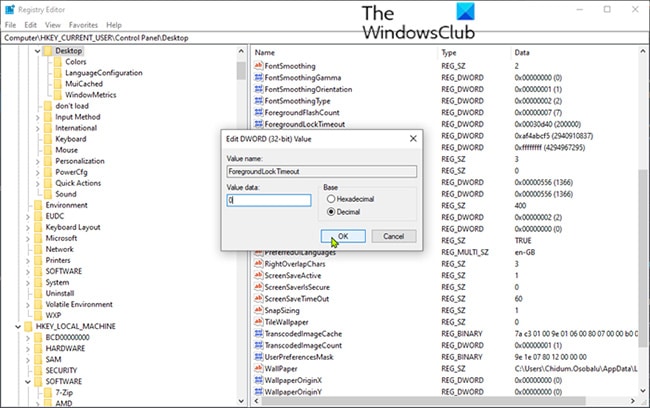 alt-tab-khong-hoat-dong-1 Sửa đổi giá trị registry ForegroundLockTimeout