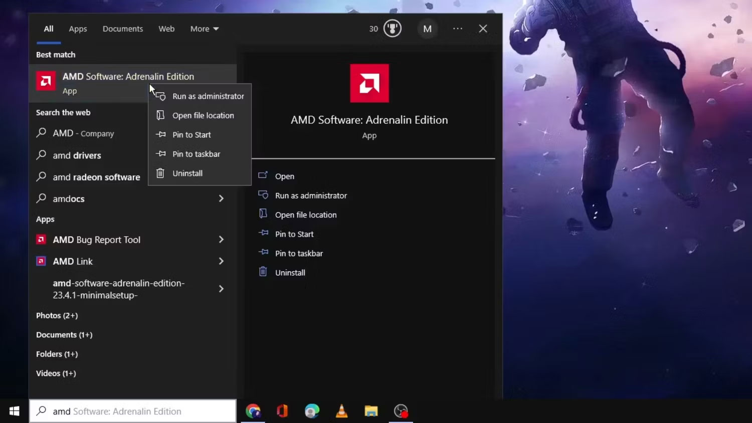 amd-radeon-khong-hoat-dong-1 Tùy chọn Run as administrator