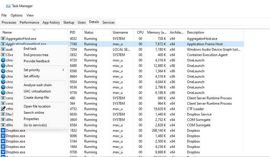 amd-radeon-khong-hoat-dong-2 Tùy chọn End process tree