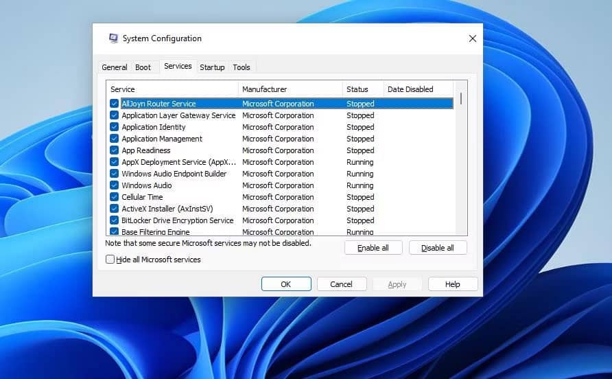 amd-radeon-khong-hoat-dong-7 Tab Services trong MSConfig