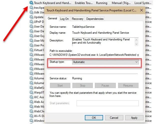 ban-phim-ao-khong-hoat-dong-1 Kiểm tra service Touch Keyboard
