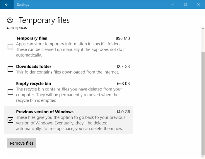 chọn Remove file