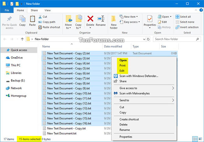 cac-muc-menu-ngu-canh-bi-mat-khi-chn-hon-15-file-1 Các mục Open, Print, Edit xuất hiện khi dưới 15 file được chọn