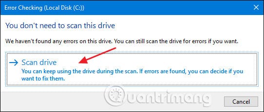 Scan drive