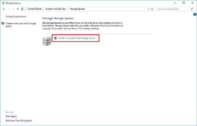 Sử dụng ReFS trên Windows 10 để tạo bộ lưu trữ