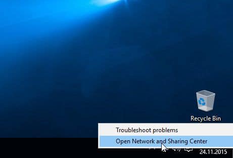 Open Network and Sharing Center