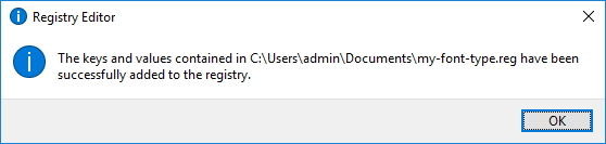 Click chọn OK để thay đổi Registry