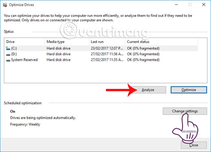 Chống phân mảnh ổ đĩa bằng Disk Defragmenter