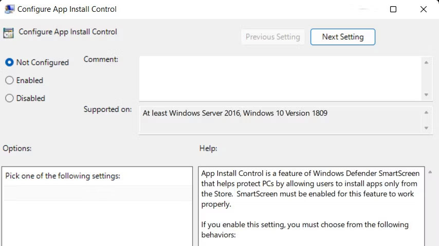 choose-where-to-get-apps-bien-mat-4 Chọn Not Configured